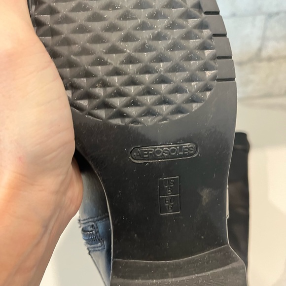 AEROSOLES Tall Black Boots, Size 8 - Picture 11 of 13